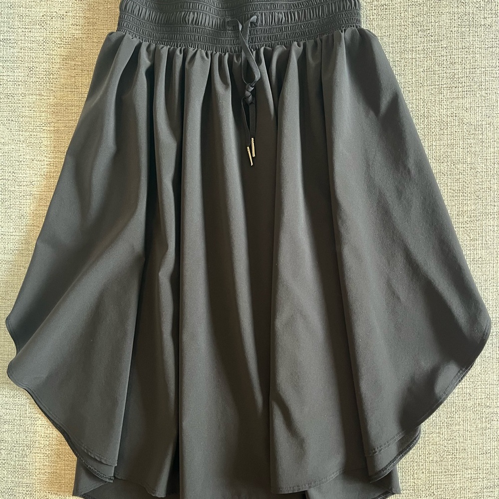 Lululemon Athletica Black ballerina Midi Skirt Asymmetrical Casual